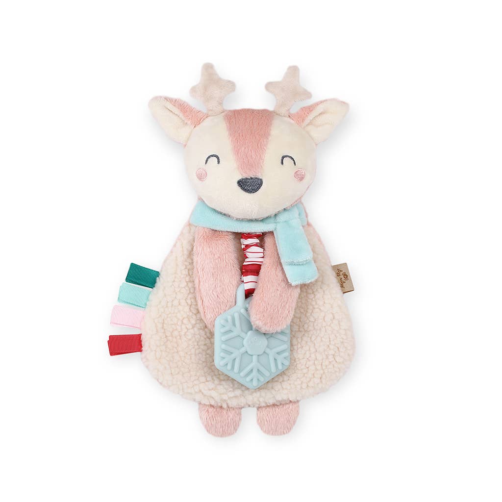 Holiday Itzy Lovey™ Plush + Teether Toy: Reindeer