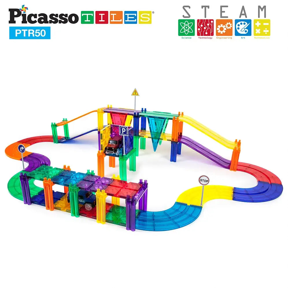 50 Piece Picasso Tiles Racetrack