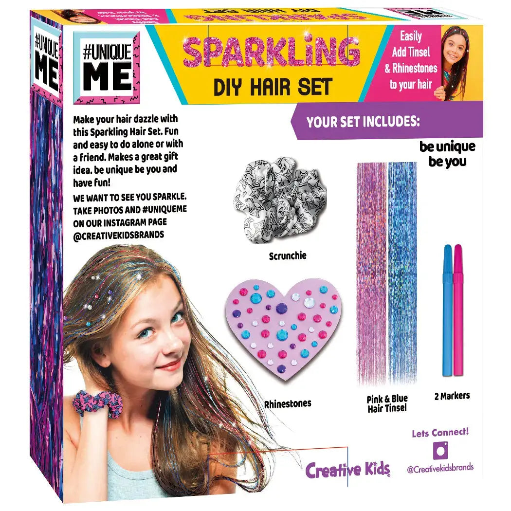 Unique Me Sparkling DIY Hair Set For Kids