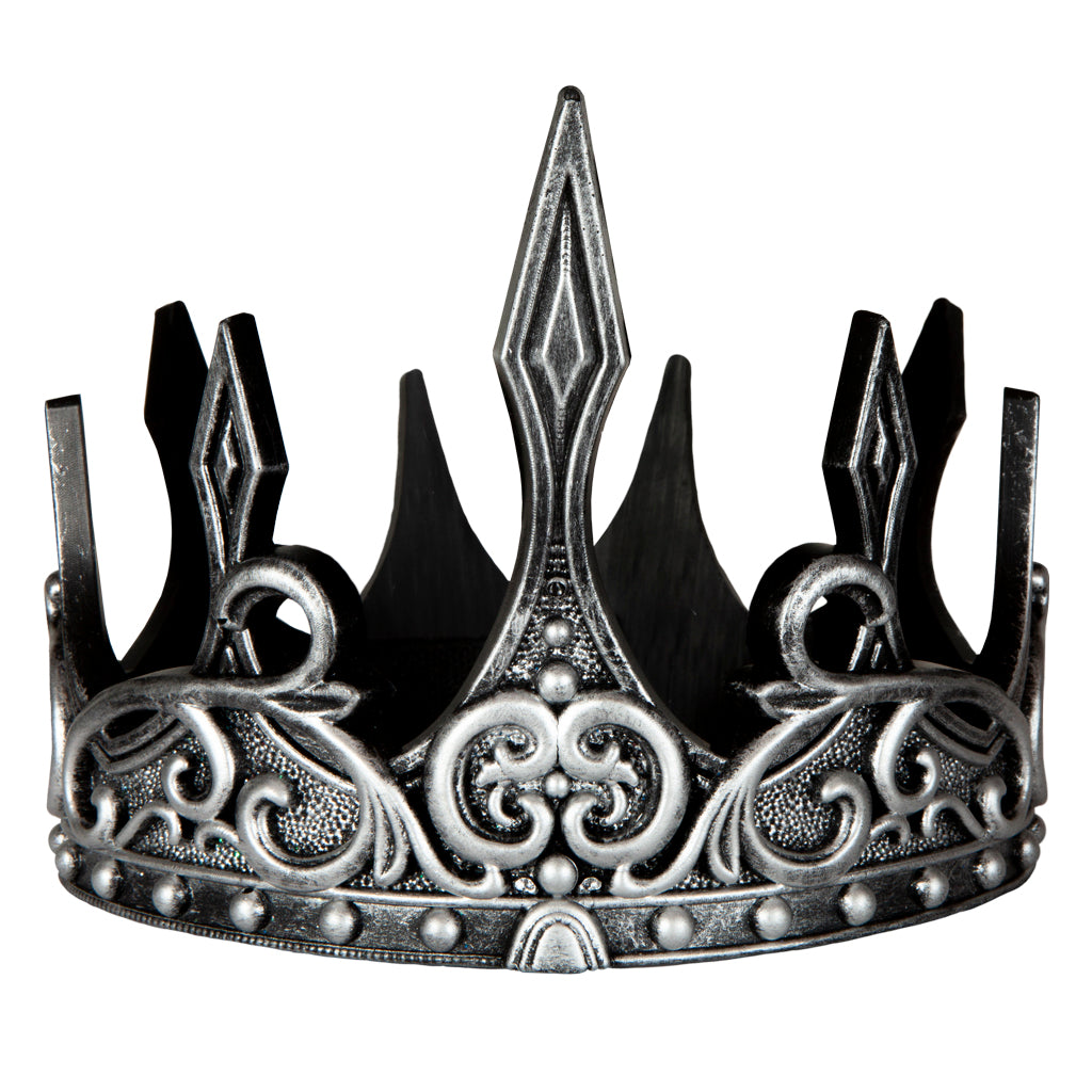 Medieval Crown, Silver/Black