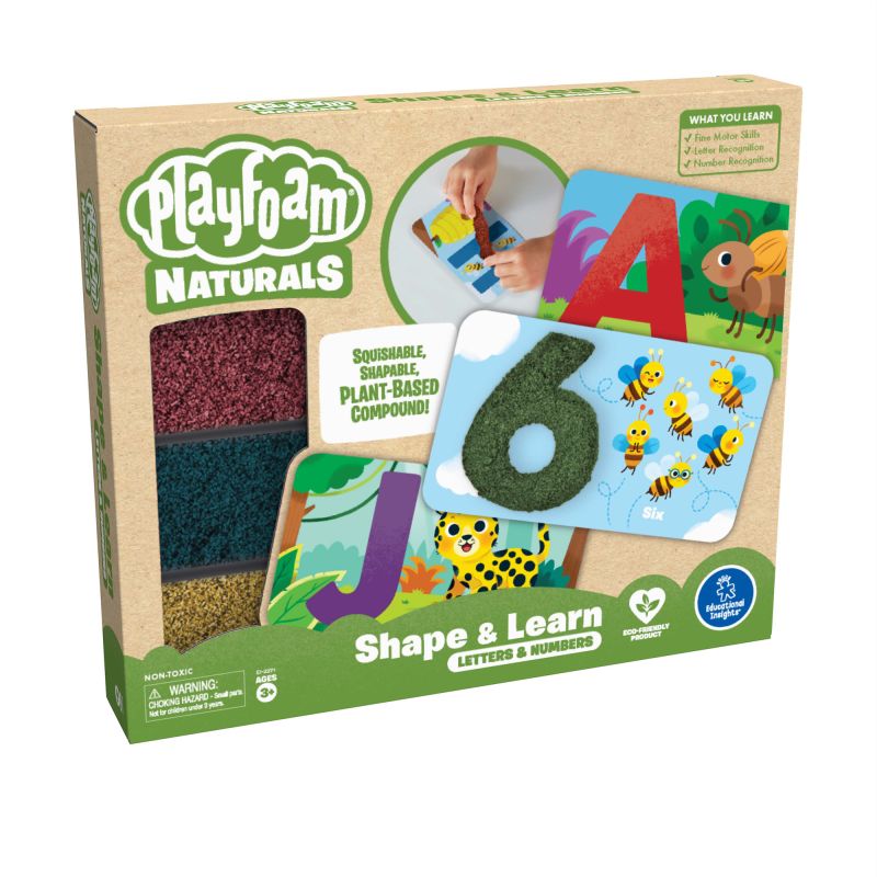 Playfoam Naturals Shape & Learn, Numbers & Letters