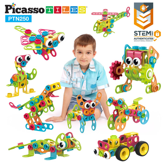 PicassoTiles Engineering Construction Set
