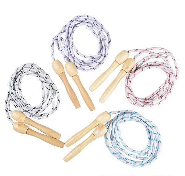 JUMP ROPE WOODEN HANDLE 7 FT