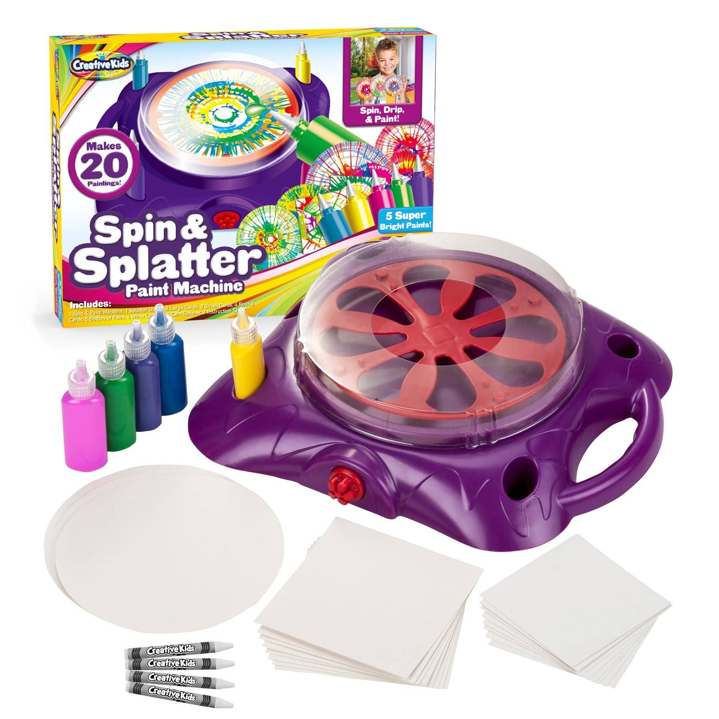 Creative Kids Spin & Paint Art Kit - Spinning Art Machine